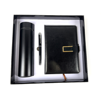 Ensemble cadeau personnalisé avec logo, carnet en cuir PU A5, thermos en acier inoxydable, stylo, coffret cadeau, cadeaux de remerciement pour les employés