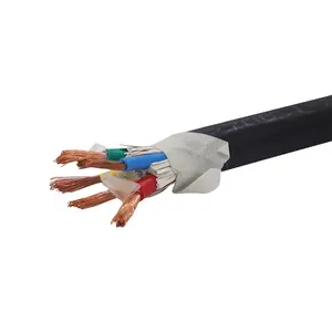 Câble flexible multiconducteurs RVV 2 3 4 5 conducteurs VVR3 + 1,3 + 2,4 + 1 câble en chlorure de polyvinyle câble d'alimentation
