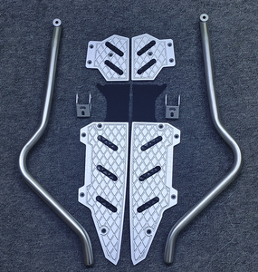 Accesorios para Moto, Parachoques de Motocicleta, Barras Anticaídas de Acero Inoxidable + Estriberas, Aptos para Modificación de Piezas de Kymco X350 - Product Image 1