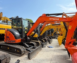Excavatrice sur chenilles Hitachi ZX55USR d'<span class=keywords><strong>occasion</strong></span>, originale en stock, excavatrice hydraulique d'<span class=keywords><strong>occasion</strong></span> d'origine japonaise, faible nombre d'heures de fonctionnement - Product Image 1