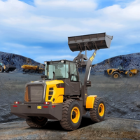Minicargadora Retroexcavadora Kinway, Capacidad de Carga de 3000 kg, Certificación CE y EPA, Diésel, para Jardinería, Excavación, Transporte e Ingeniería