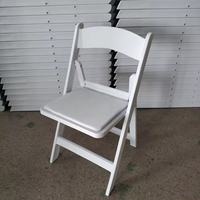Chaises Pliantes Empilables en Résine Blanche en Plastique pour Fête de Jardin de Mariage Vente en Gros
