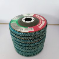 Disque à lamelles en oxyde d'aluminium et zircone haute densité, outil abrasif de polissage pour métal et bois, en acier inoxydable, taille personnalisée 100 mm, OEM