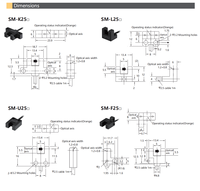 Sensor Fotoelektrik SUENW SM-F44 NPN PNP Tipe Through-Beam Groove Jarak 5mm Sensor Posisi Otomasi Industri