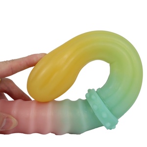 New Design LUUK-7025 Cheerful and Fresh rainbow Tones Liquid Silicone <b>Dildos</b> Sex Dolls for Lesbian - Product Image 5