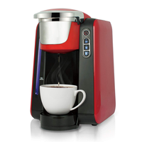 Machine à café individuelle avec réservoir d'eau intégré, cafetière à café moulu, mini-machine à café à une touche pour la maison, le bureau et les voyages