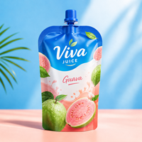 Sachets Doypack personnalisables avec bec verseur, qualité alimentaire, pour jus de noix de coco, jus de litchi et autres jus de fruits mélangés