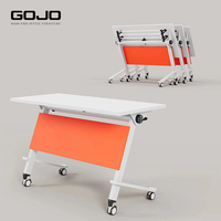 Table d'entraînement pliable au design moderne et compacte pour le bureau et la maison Taille personnalisable avec assemblage et rangement faciles