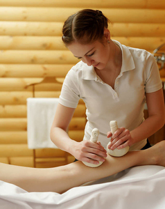 OEM Venta caliente tailandés Bola de masaje a base de hierbas Tailandia spa compresa Bola de masaje - Product Image 3