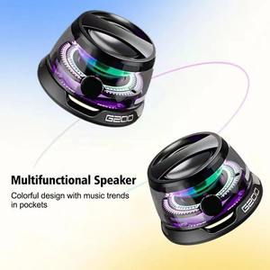 Mini Altavoz Bluetooth Magnético Multifuncional G200 con Iluminación RGB, Soporte Magnético Portátil para Teléfono - Product Image 3