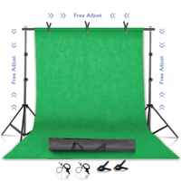 Fonds de photographie de produits Chromakey Vert, Toiles de fond pour studio photo en polyester peintes à la main
