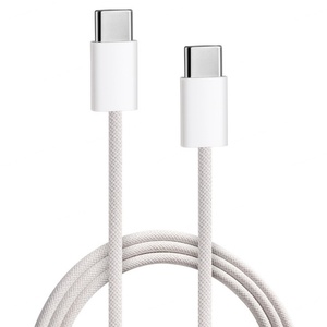 Câble de données USB-C vers USB-C à charge rapide 60W, 1M 2M, tressé, pour téléphone portable - Vente en gros - Product Image 1