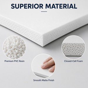 Prezzo di fabbrica vendita calda ad alta densità <span class=keywords><strong>forex</strong></span> bianco 5mm/10mm Foam PVC Foam fogli di Stock - Product Image 2