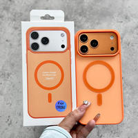 Bon prix pour coque de téléphone magnétique givrée pour iPhone 17 Pro Max, compatible iPhone 16, 14, 12, 11, avec boîte de vente au détail et accessoires en gros