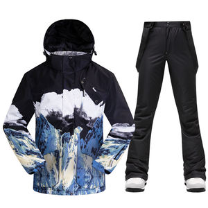 <span class=keywords><strong>Ensemble</strong></span> de combinaison de <span class=keywords><strong>ski</strong></span> et snowboard pour <span class=keywords><strong>femme</strong></span>, épais et chaud, respirant, imperméable, coupe-vent, veste et pantalon d'hiver pour l'extérieur, 100% polyester - Product Image 1