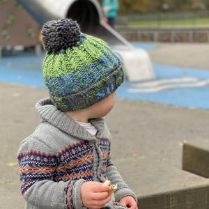 Chapeau d'hiver personnalisé de haute qualité, chapeaux à pompon assortis papa et fils, bonnets père-fils - Product Image 6