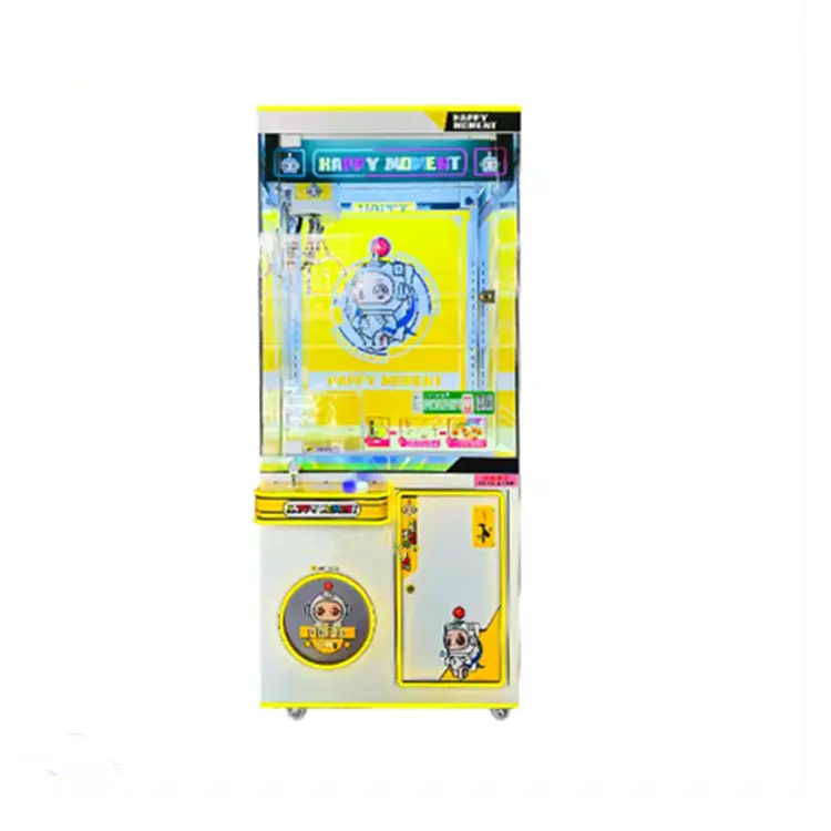 Grue jaune Arcade grande griffe pince prix vente jouet cadeau Console de jeu pour Game Center