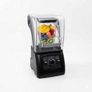 Mixeur Commercial Robuste 1500W Argent Silencieux pour Jus et Smoothies Fruits Frais Récipient en Verre 1,5L Électrique Usage Hôtelier - Product Image 3