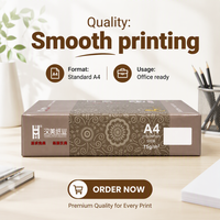 Papel de Copia A4 Hanmei de Alta Calidad, 75gsm, Acabado Blanco, para Copiadora e Impresora Láser de Oficina, Uso Diario