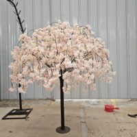 Arbre de cerisier artificiel blanc et rose, emballé en carton, design moderne pour la décoration de mariage, intérieur/extérieur, taille personnalisée