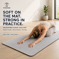 Tapete de Yoga Yugaland Flagship 140 de Gamuza, Antidesgarro, Antideslizante, de Caucho Natural, Venta al Por Mayor
