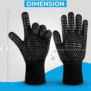 Guantes de Barbacoa Resistentes al Calor 932F con Protección Extrema, Impresos, de Aramida, Certificados EN407/CE, Venta al Por Mayor - Product Image 3