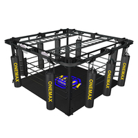 Nouveau ring de boxe multifonction 2022 avec sac de frappe suspendu, idéal pour l'entraînement physique, personnalisable selon vos besoins, conception gratuite