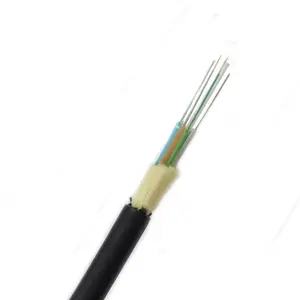 OEM tek modlu ADSS fiber optik kablo 2-144 çekirdek g652d fiber optik havai hat adss fiber optik kablo üreticileri