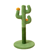 Arbre à chat en forme de cactus pour gratter la tour de chat avec outil d'escalade en peluche