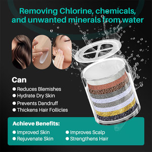 Grifo de <span class=keywords><strong>Ducha</strong></span> con Filtro de Agua de 15 Etapas Personalizable, Juego de Cabezal de <span class=keywords><strong>Ducha</strong></span> Filtrante Portátil para Agua Dura, Elimina el Cloro - Product Image 4