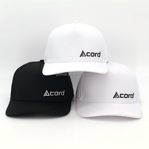 Casquette de baseball perforée imperméable avec logo personnalisé OEM ODM, 5 panneaux, patch TPU, corde, style Dad Hat, pour le sport, le club, le golf - Product Image 3