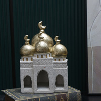 Ornements de Noël en résine pour la maison et le bureau, motif château, mouton et étoile, style moderne et simple, cadeau personnel pour l'Aïd al-Adha du Moyen-Orient
