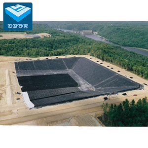 Geomembrana de HDPE Barrera contra Raíces 30mil 45mil 60mil Revestimiento para Estanques Piscifactorías Revestimiento para Presas Precio de Geomembrana - Product Image 1