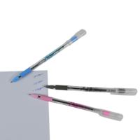 Stylo bille transparent en gros, encre bleue 0,7 mm, 50 pièces par boîte pour usage quotidien des étudiants