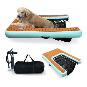 Plate-forme de quai gonflable, planche de chiot flottante, mousse EVA antidérapante avec rampe de bateau pour chien de piscine, rampe de chien de lac pour quai d'eau - Product Image 1
