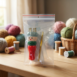 HC0027 <b>Pompom</b> <b>Makers</b> |Portable Plastic Crochet Loom With Needle Round Knitting Kit For Craft Projects - Product Image 4