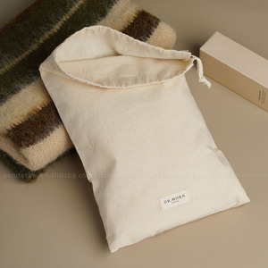 PandaSew Sac en coton à cordon personnalisé avec logo et étiquette pour vêtements, chaussures, emballage anti-poussière, pochette à bijoux - Product Image 5