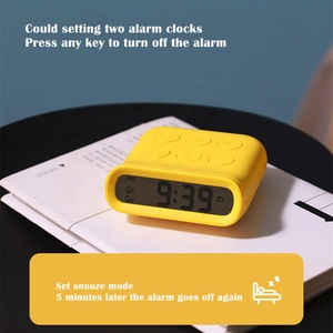 より良いスマートバックライトデジタル目覚まし時計ポータブルミニ<span class=keywords><strong>LCD</strong></span>トラベルテーブル目覚まし時計 - Product Image 5