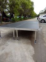 Scène modulaire en alliage d'aluminium pour événements intérieurs/extérieurs, montage facile, scène imperméable pour spectacles