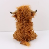 Peluche Highland Cow, jouet en peluche, vache moelleuse, poupée animale, cadeau doux pour les enfants, garçons et filles