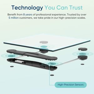 Balance connectée intelligente en verre antidérapant TPU de haute qualité pour l'évaluation corporelle - Product Image 3