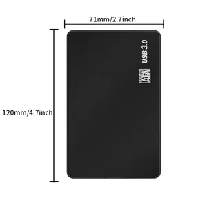 TISHRIC 외장형 HD 케이스 2.5 HDD 케이스 SSD 외장형 하드 드라이브 박스 인클로저 6Gbps SATA to USB 3.0 하드 디스크 케이스 어댑터