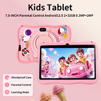 Nouvelle tablette éducative pour enfants astronautes de l'école primaire, 7 pouces HD, MTK Android 12, 2 Go de RAM, 32 Go de stockage, avec fonctionnalités sur le thème des planètes, Wi-Fi, GPS et reconnaissance faciale