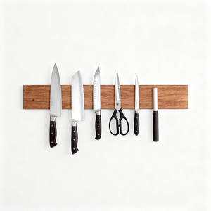 Couteau de cuisine naturel puissant Bande magnétique Couteau en bois d'acacia <span class=keywords><strong>Support</strong></span> magnétique de barre pour organisateur d'ustensiles de cuisine - Product Image 2