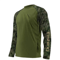 Chemise de sport pour homme, protection solaire, à capuche, imprimé camouflage, logo, coupe ajustée, séchage rapide, respirante, UPF 50+, pêche, randonnée, course à pied
