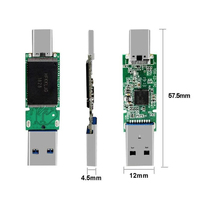 Precio de fábrica Chips de memoria USB Otg Tipo C 3,0 2,0 Chips PCBA de alta velocidad 8GB 32GB 64GB 128GB 256GB Unidad flash USB desnuda