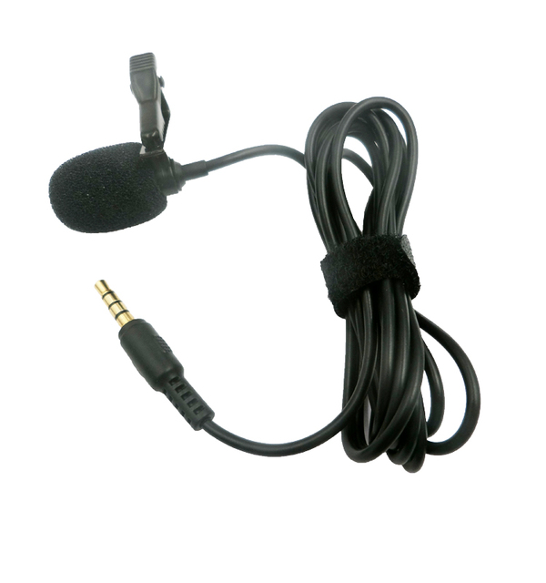 Professional Small Hidden Condenser Microphone Wired Lapel Lavalier Microphone for Smart Phones Laptop PC Made of Metal
