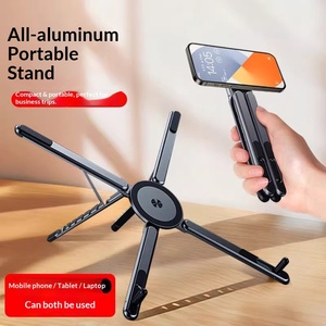 Support de téléphone magnétique en alliage d'aluminium, support multifonctionnel Portable universel pour téléphone portable, tablette, ordinateur portable - Product Image 3