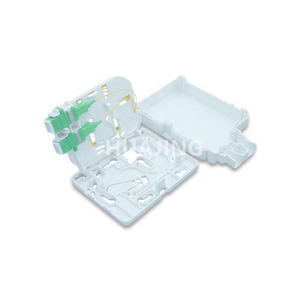 GPMB-E3 de fibra óptica FTTH mini, 2 puertos de salida, 2 núcleos, placa facial con placa reversible, Panel de parche a prueba de polvo, 2 núcleos - Product Image 2