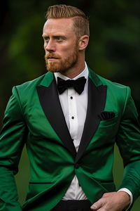 Men's 2 Piece <b>Suit</b> Slim Fit Formal Business <b>Suit</b> Set with Blazer and Trousers for Wedding Office Party Reception Evening Wear - Product Image 6